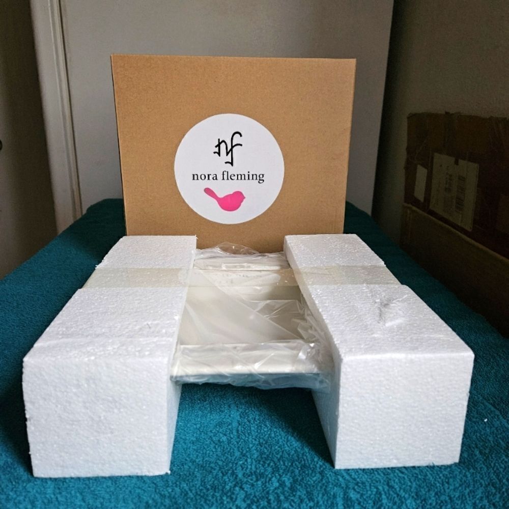 Nora Fleming cocktail napkin in pearl dot pattern (retired) last stock